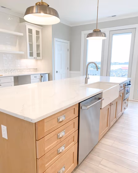 Sherwin Williams Conservative Gray Kitchen