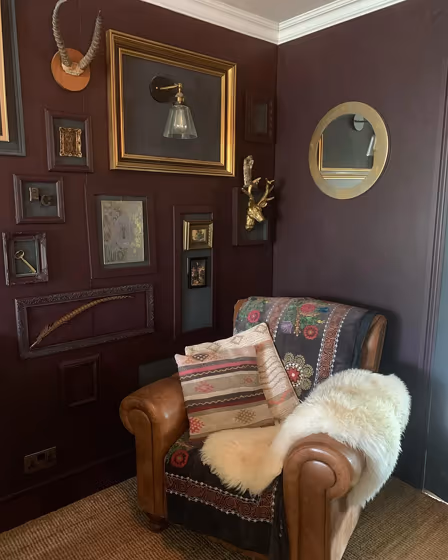 Dulux Decadent Damson victorian living room