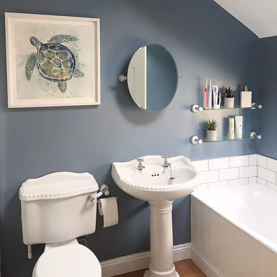 Dulux Denim Drift bathroom paint
