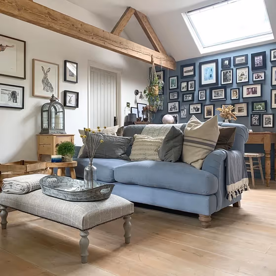 Dulux Denim Drift living room color review