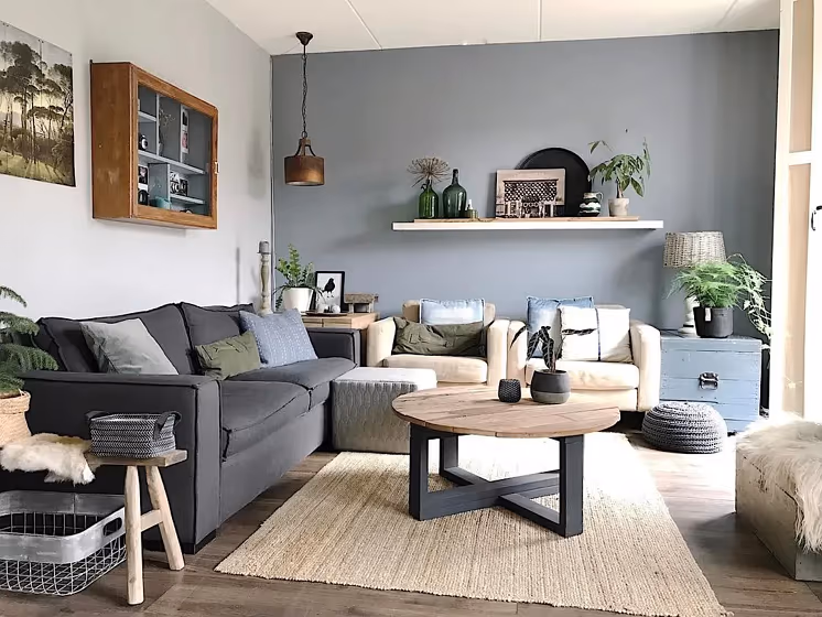 Dulux Denim Drift living room interior