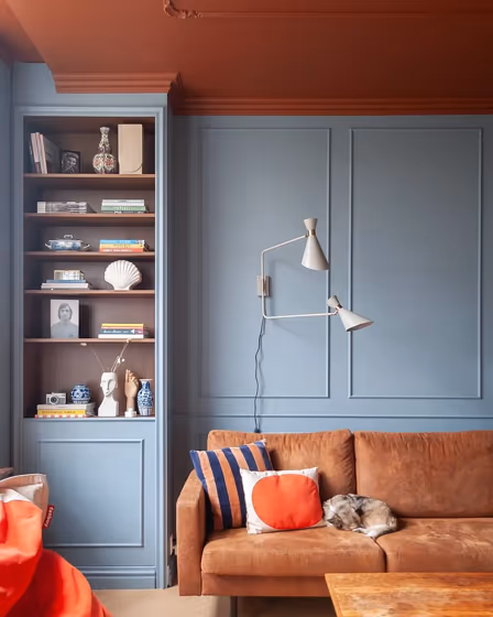 Dulux Denim Drift living room color review
