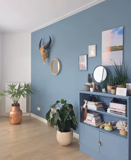 Dulux Denim Drift living room interior