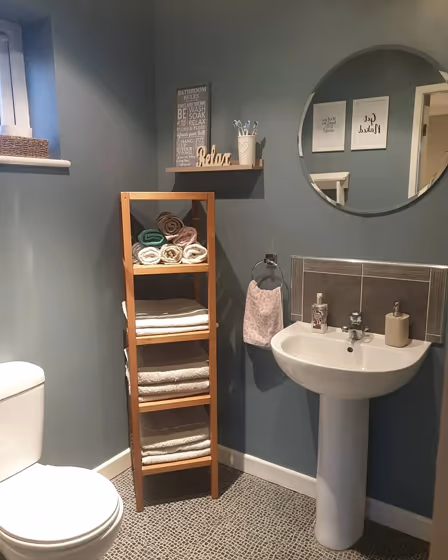 Dulux Denim Drift bathroom color review