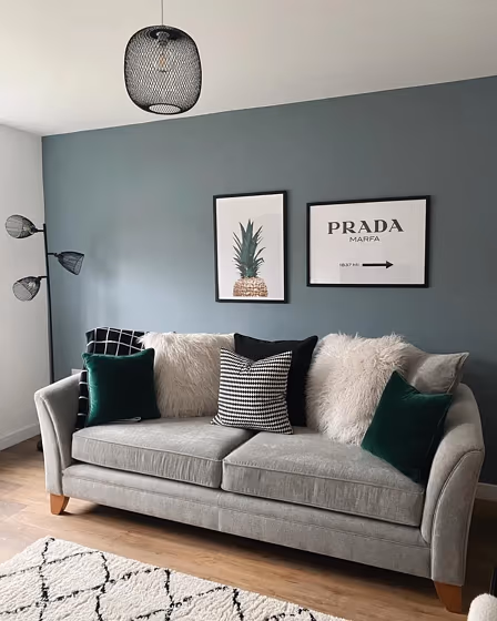 Dulux Denim Drift living room paint
