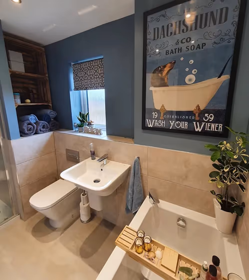 Dulux Denim Drift bathroom makeover