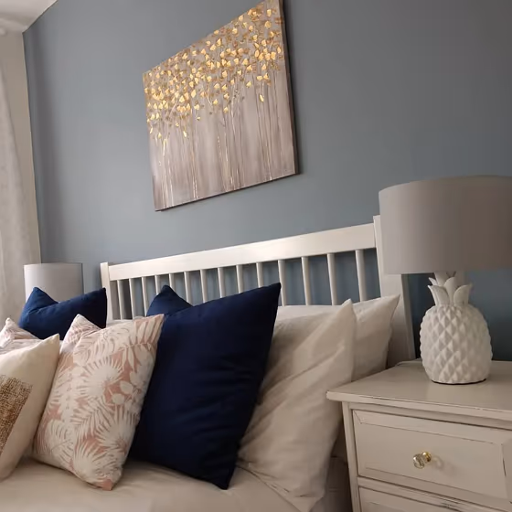 Dulux Denim Drift bedroom paint