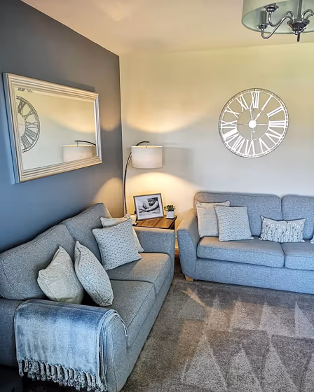 Dulux Denim Drift living room paint