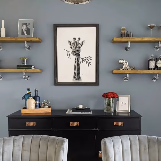 Dulux Denim Drift living room photo