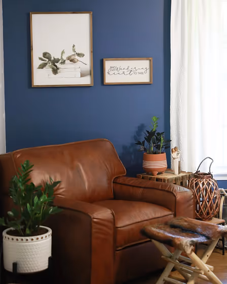 Sherwin Williams Denim living room paint