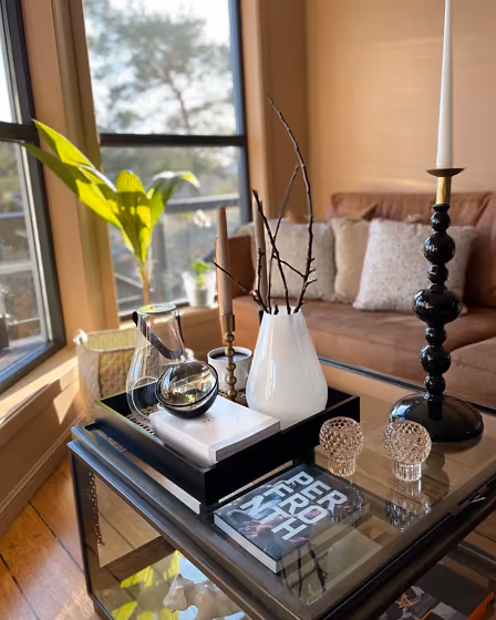 Desert Pink living room review