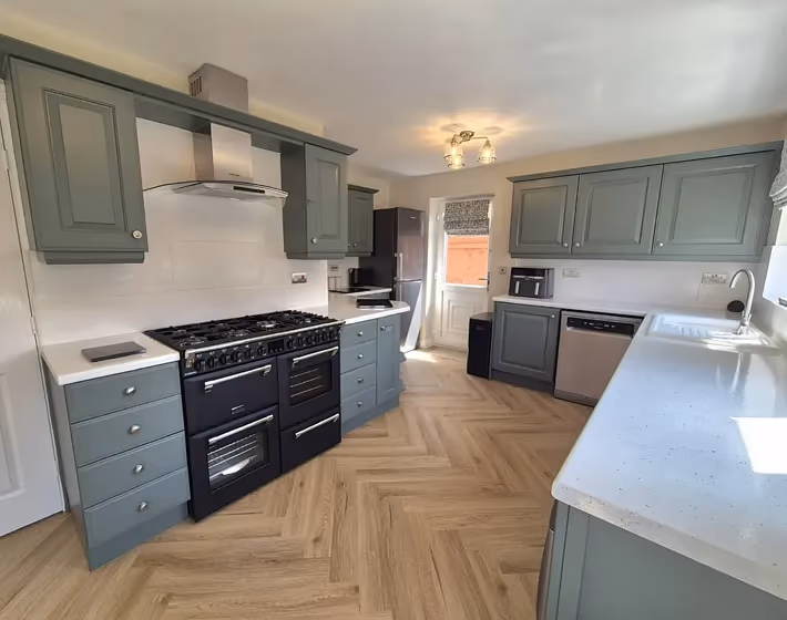 Farrow and Ball Douter kitchen cabinets paint