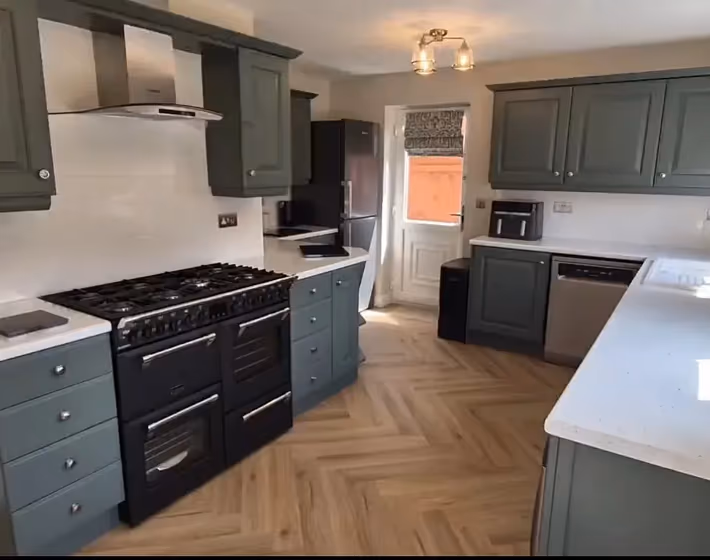 Farrow and Ball Douter kitchen cabinets review