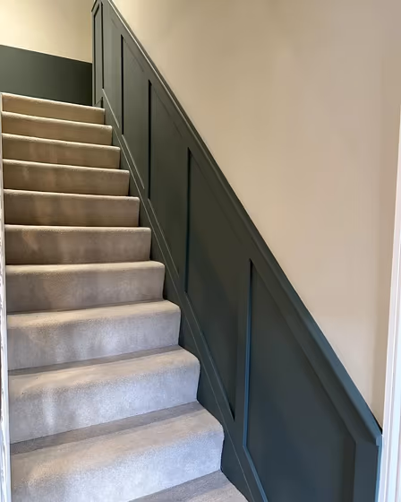 Farrow and Ball Douter wall panelling
