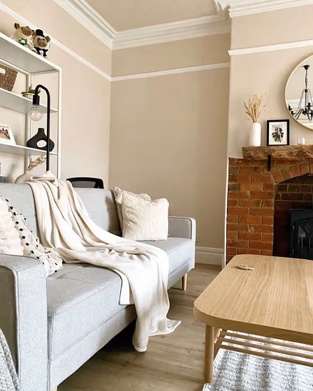 Dulux Natural Hessian living room