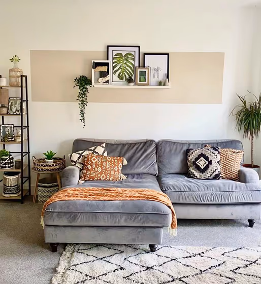 Dulux Natural Hessian color block paint