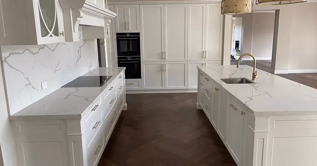 Dulux Natural White kitchen cabinets picture