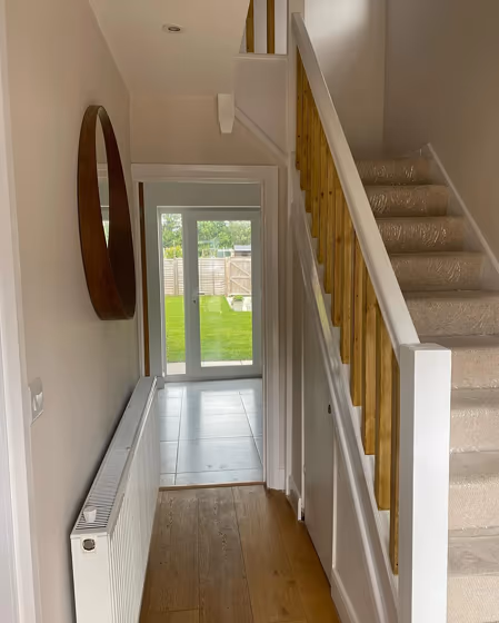 Dulux Nutmeg White hallway interior