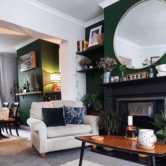 Classic green interior Dulux Woodland Fern 1 review