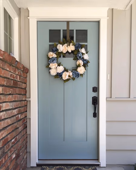 Dutch tile blue door