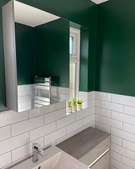 Dulux Everglade Forest bathroom makeover