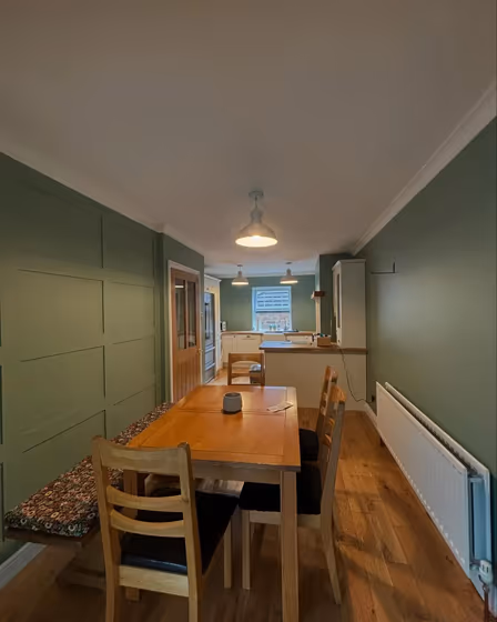 Farrow and Ball Breakfast Room Green dining room