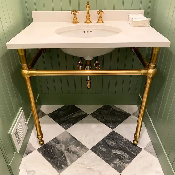 Breakfast Room Green bathroom wall panelling