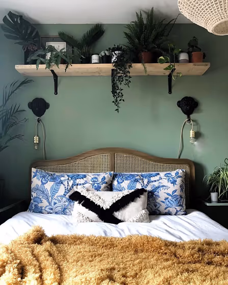 Breakfast Room Green boho bedroom