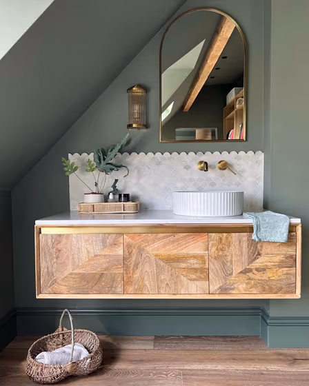 Farrow and Ball Card Room Green 79 bathroom