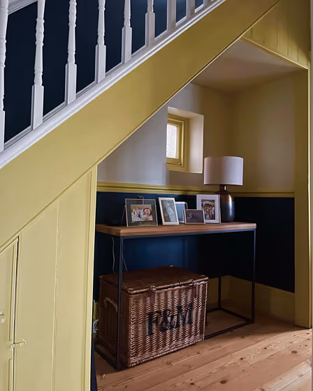 Farrow and Ball Citrona CC3 stairs