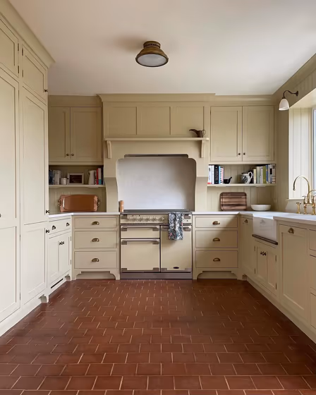 Farrow and Ball Cord kitchen cabinets