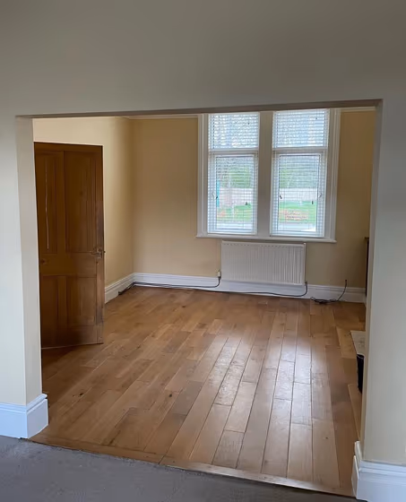 Farrow and Ball Dead Salmon 28 accent wall