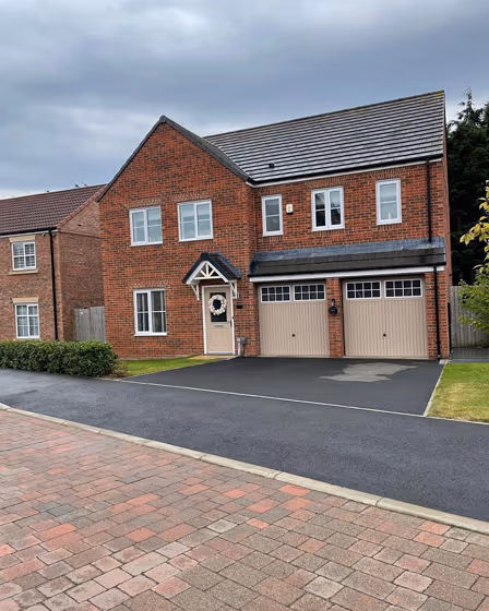 Farrow and Ball Dead Salmon 28 garage door