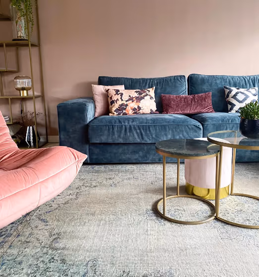 Farrow and Ball Dead Salmon modern living room color