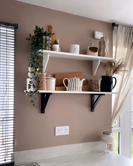 Farrow and Ball Dead Salmon 28 kitchen