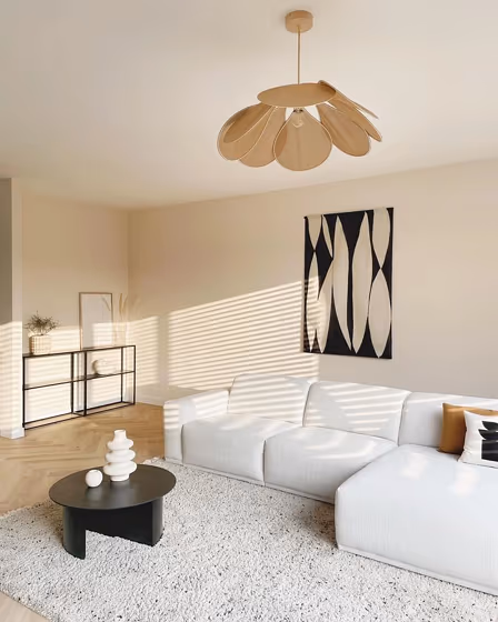 Scandinavian minimal interior Farrow and Ball Dimity