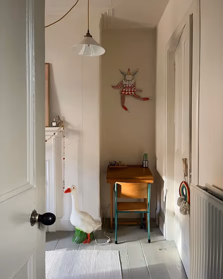 Farrow and Ball 2008 living room fireplace picture