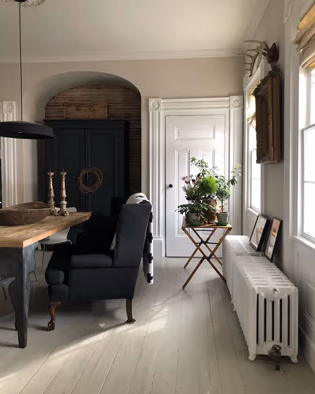 Farrow and Ball Dimity living room color