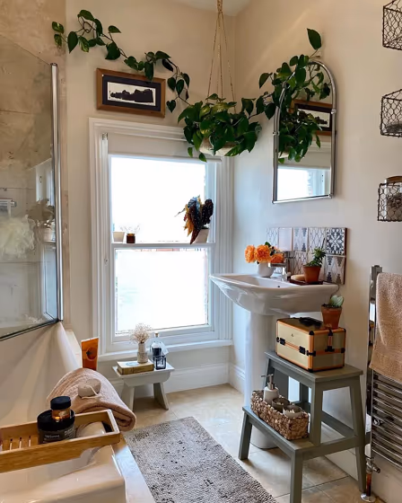 Farrow and Ball Dimity bathroom color review