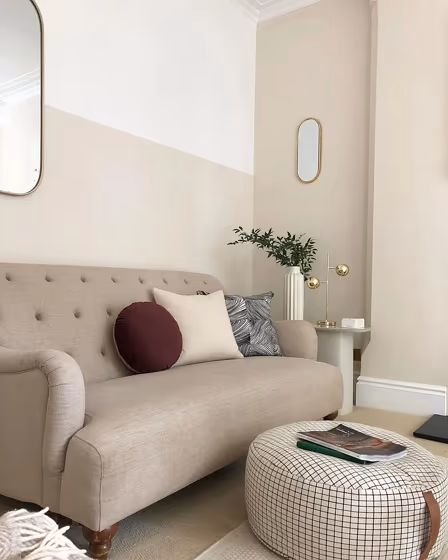 Farrow and Ball Dimity living room paint review