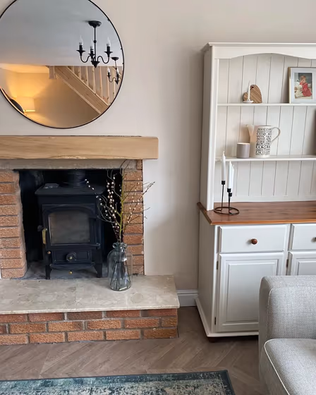 Farrow and Ball 2008 living room fireplace inspiration