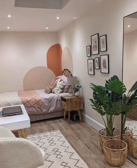 Farrow and Ball Dimity bedroom inspo