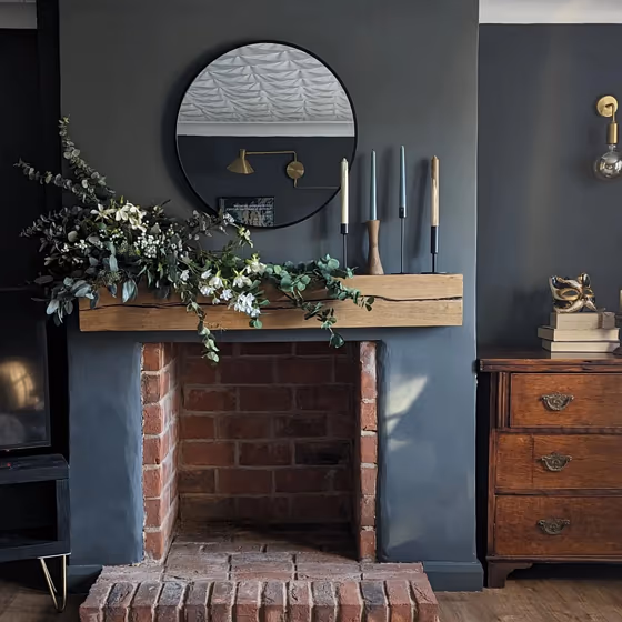 Farrow and Ball Down Pipe 26 living room