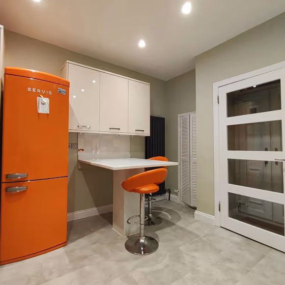 Farrow and Ball Eddy 301 kitchen