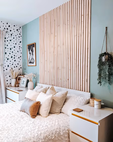 Green Blue bedroom color review