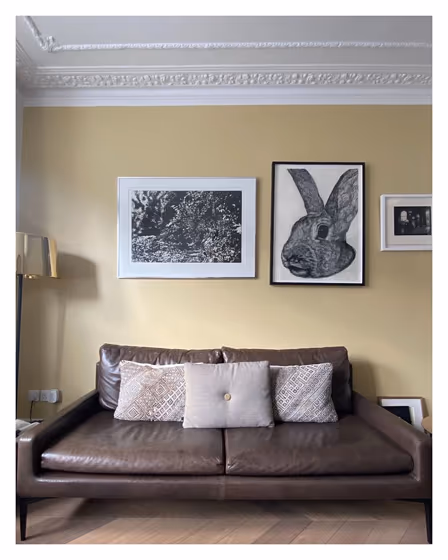 Farrow and Ball Hay 37 living room