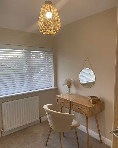 Farrow and Ball Joa's White boho interior