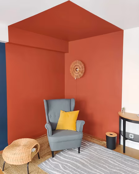Farrow and Ball Picture Gallery Red 42 accent wall