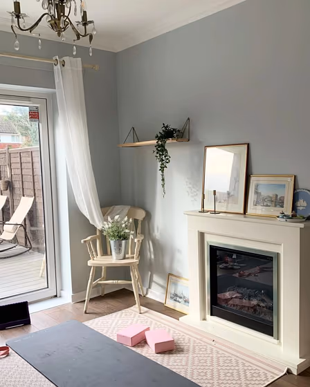 Farrow and Ball Skylight 205 living room