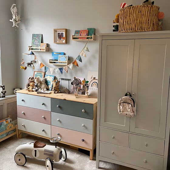 Farrow and Ball Skylight 205 children's room